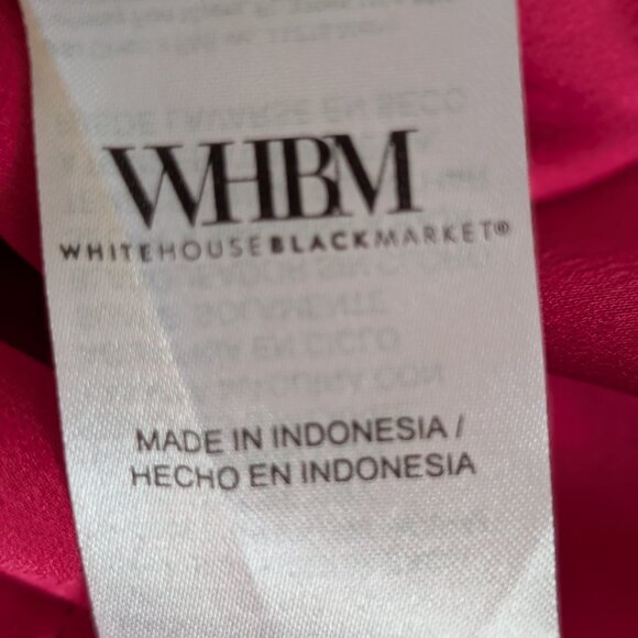 Long Sleeve V-Neck Empire Waist Blouse- Hollywood Pink Sz. 4 - Picture 14 of 15